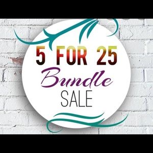 All items 5/$25 Bundle